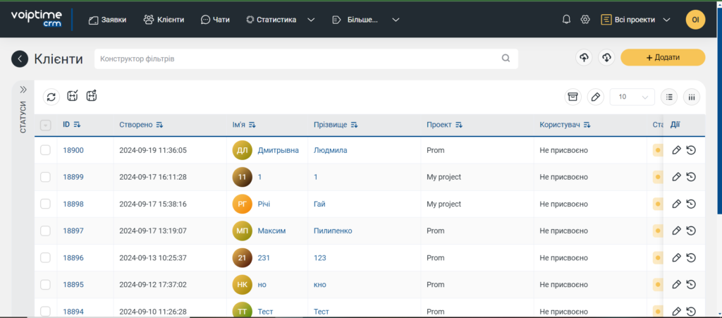 VoIPTime CRM v.2.10: универсальная статистика и другое - 2 | VoIPTime